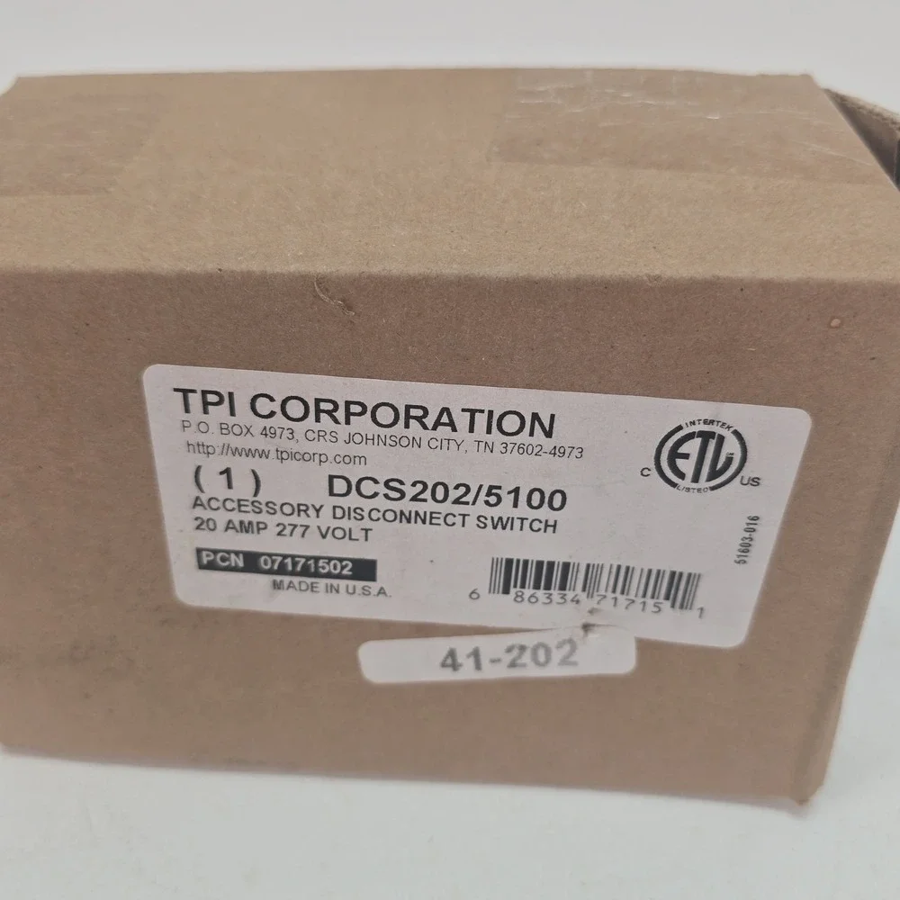 TPI (Markel/Raywall/Fostoria) dcs202 5100